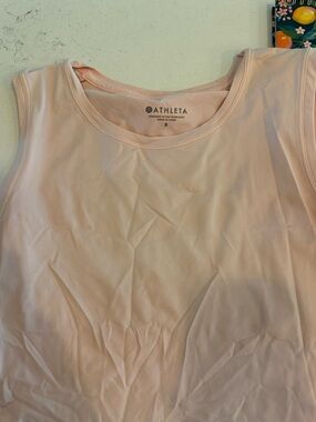 Athleta Pale Pink Scoop Neck Performance Tank Top